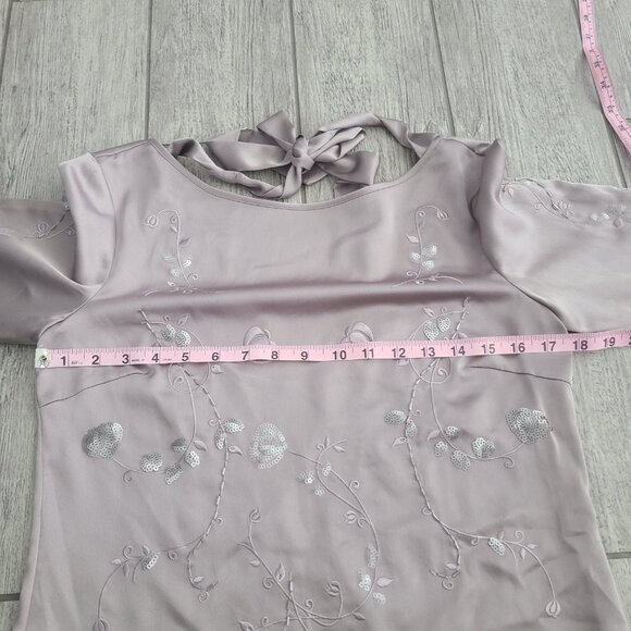 Antonio Melani Women's Embroidered Sequin Blouse Top Size XS Romantic Opulence - Picture 9 of 13